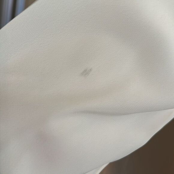 Vintage 80s Yves St. Clair Cream Pleat Front Embroidered Long Sleeve Blouse - Picture 6 of 10